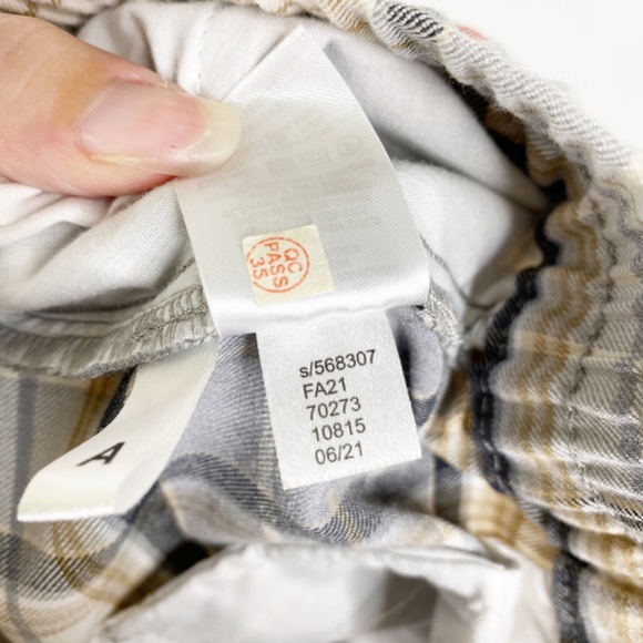 Loft Plaid Jogger Pants Sz. L Elastic Waist Pockets - Picture 10 of 10